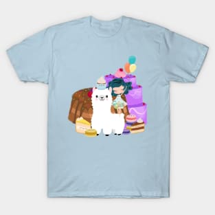 Alpaca cake party T-Shirt